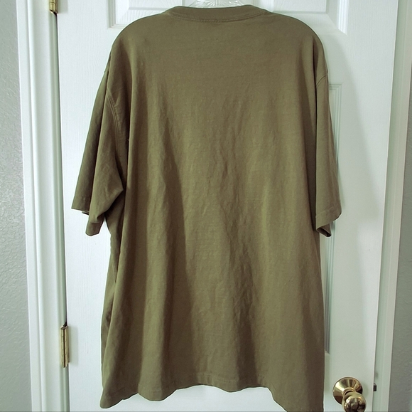 Territory Ahead T Shirt Mens XXL Pima 100% Cotton Short Sleeve Khaki Army Green - Picture 6 of 10